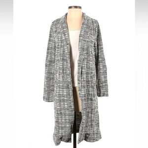 MELLODAY Women's Cardigan Jacket Collared Pocket Open Front Gray Size S Small